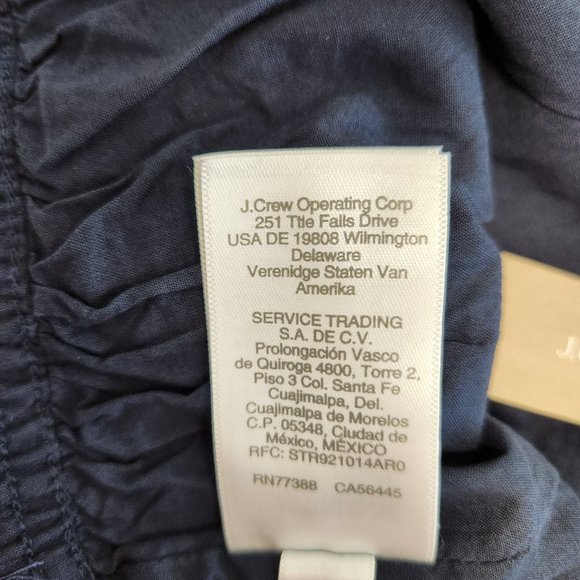 J.CREW Navy Blue Elastic Waist Pull On Skirt Size S Style L9747 97% Cotton NEW! - Picture 11 of 16